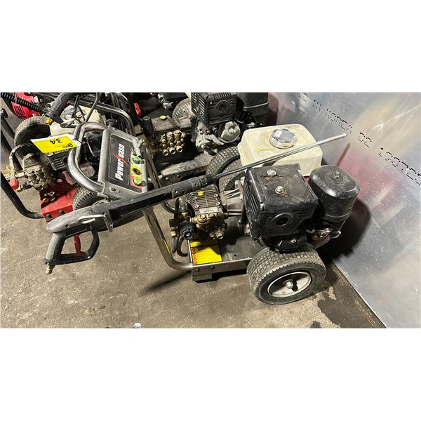 POWER EASE GAS POWERED PRESSURE WASHER WITH WAND & 2 NOZZLES *NO HOSE*