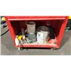 Image 2 : RED JOBMATE 6 DRAWER 1 DOOR TOOL CHEST WITH CONTENTS *MISSING DOOR*