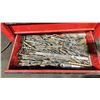 Image 4 : RED JOBMATE 6 DRAWER 1 DOOR TOOL CHEST WITH CONTENTS *MISSING DOOR*