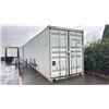 Image 1 : GREY 40' 52,910 MAX CAPACITY INDUSTRIAL TRANSPORT CONTAINER WITH 4 DUAL SWING SIDE DOORS,