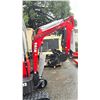 Image 5 : MIVA VA13 2024 RED 13.5 HP GAS POWERED RUBBER TRACK MINI EXCAVATOR WITH ATTACHED 0.025M CUBED