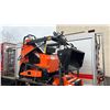 Image 1 : EGN EG36C ORANGE 420CC GAS POWERED RUBBER TRACK RIDE ON HYDRAULIC MINI SKID STEER/LOADER WITH