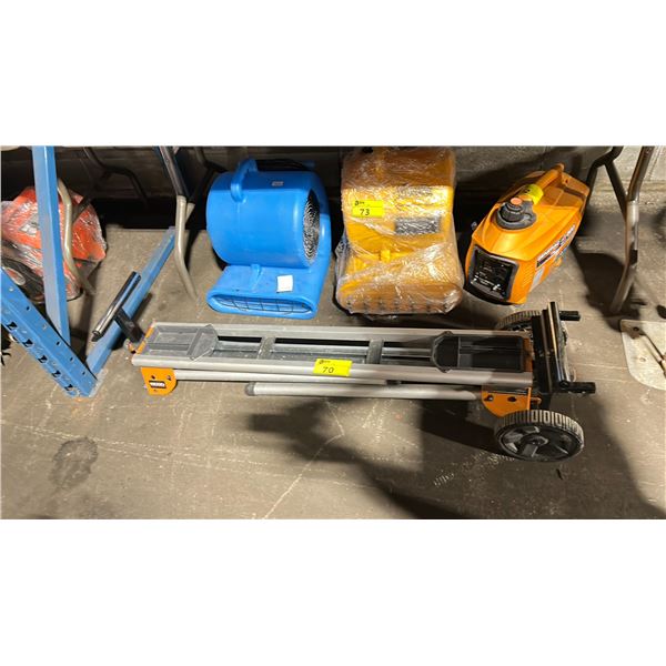 RIDGID AC9960 FOLDING PORTABLE INDUSTRIAL MITER SAW BENCH