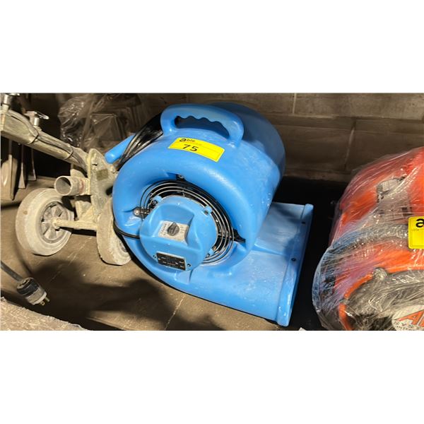 BLUE INDUSTRIAL ELECTRIC PORTABLE RESTORATION FAN
