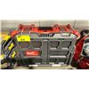 Image 1 : MILWAUKEE PACKOUT PORTABLE TOOL BOX WITH ASSORTED TOOL CONTENTS