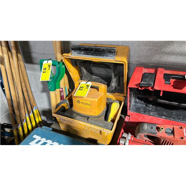 SPECTRA PRECISION LASERPLANE 500C INDUSTRIAL LASER LEVEL IN HARD TRANSPORT CASE