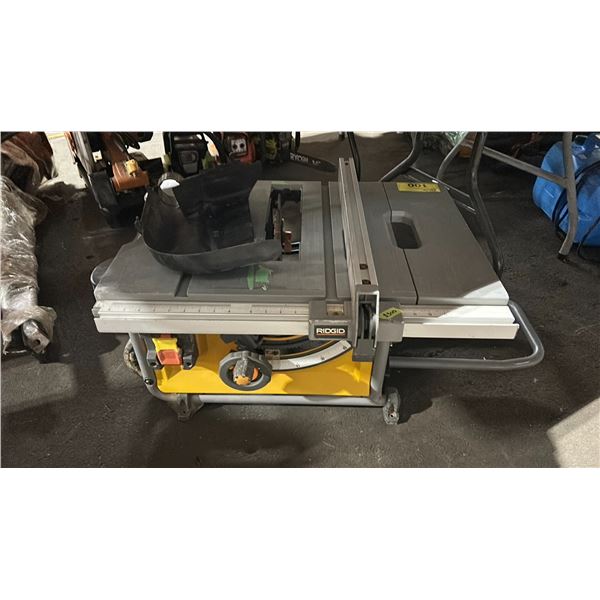 RIDGID R4516 INDUSTRIAL ELECTRIC 10" PORTABLE TABLE SAW