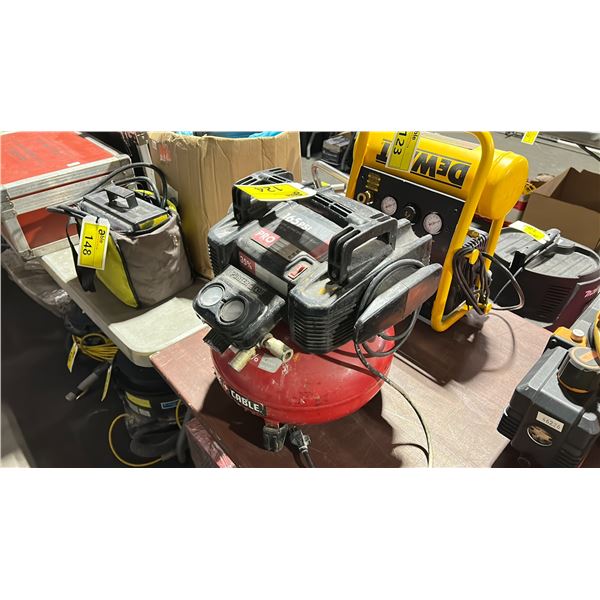 PORTER-CABLE ELECTRIC PORTABLE 165 PSI 15.1L OIL FREE PANCAKE AIR COMPRESSOR