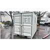 Image 1 : GREY 10' 4" INDUSTRIAL TRANSPORT CONTAINER WITH A 9,920 MAX CAPACITY, SIDE MAN DOOR/ SLIDING GLASS