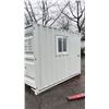 Image 2 : GREY 10' 4" INDUSTRIAL TRANSPORT CONTAINER WITH A 9,920 MAX CAPACITY, SIDE MAN DOOR/ SLIDING GLASS