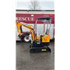 Image 2 : MIVA VA13 2024 YELLOW 13.5 HP GAS POWERED RUBBER TRACK MINI EXCAVATOR WITH ATTACHED 0.025M CUBED