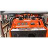 Image 4 : EGN EG36C ORANGE 420CC GAS POWERED RUBBER TRACK RIDE ON HYDRAULIC MINI SKID STEER/LOADER WITH