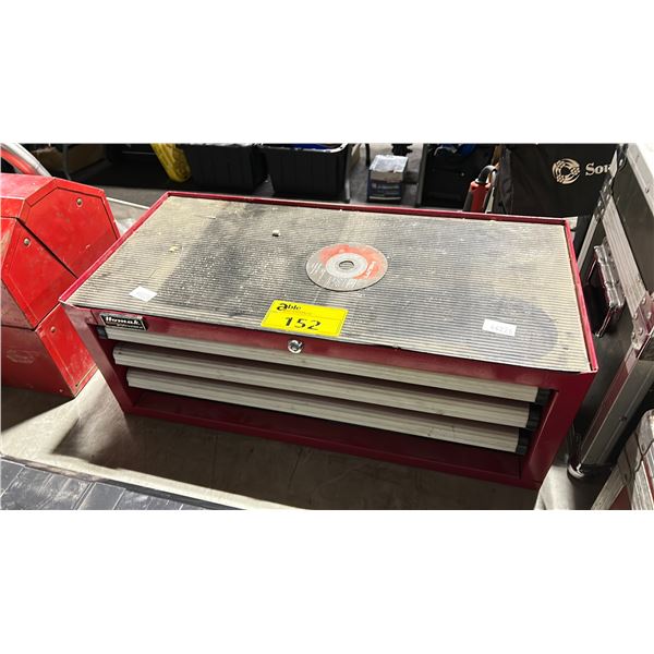 HOMAK PROFESSIONAL 3 DRAWER PORTABLE TOOL BOX (26 W X 12 D X 9.5 H) *CONTENTS INCLUDED*