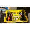 Image 2 : STANLEY MOBILE TOOL CHEST WITH EXTENDABLE HANDLEBAR (24"W 14"D 16"H) *CONTENTS INCLUDED*
