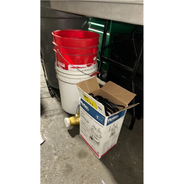 FLOTEC 1/2HP 4200 GALLONS/HOUR SUMP PUMP & GWF COMMERCIAL FLOW METER