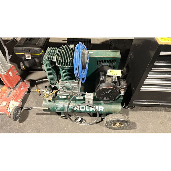 ROLAIR C5230K30CS-0238 DUAL TANK PORTABLE ELECTRIC INDUSTRIAL AIR COMPRESSOR