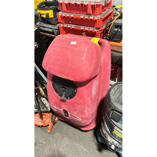 RED PLASTIC COMMERCIAL WALK BEHIND ELECTRIC CARPET CLEANING SYSTEM *NO HOSE OR WAND*