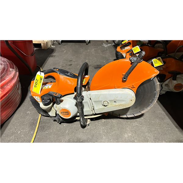 STIHL TS 420 GAS POWERED COMMERCIAL PORTABLE CHOP SAW