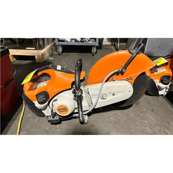 STIHL TS 420 GAS POWERED COMMERCIAL PORTABLE CHOP SAW