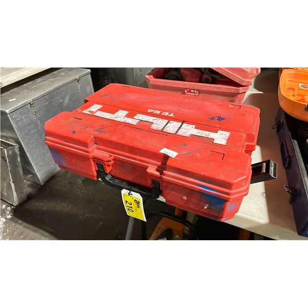 HILTI INDUSTRIAL ELECTRIC 1/2" CONCRETE DRILL IN HARD TRANSPORT CASE