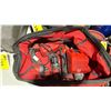 Image 2 : MILWAUKEE TOOL BAG OF ASSORTED CORDLESS POWER TOOLS / CHARGERS