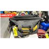 Image 1 : DEWALT TOOL BAG OF ASSORTED HAND TOOLS, CORDLESS BATTERIES & CHARGERS