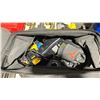 Image 2 : DEWALT TOOL BAG OF ASSORTED HAND TOOLS, CORDLESS BATTERIES & CHARGERS