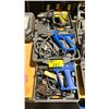 Image 1 : WAGNER, MASTERCRAFT & BRICO HEAT GUNS WITH SCRAPER ATTACHMENTS & HARD TRANSPORT CASES