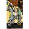 Image 1 : METABO PWE 11-100 ELECTRIC WET POLISHER, HITACHI G 12SS2 ELECTRIC HAND GRINDER WITH ATTACHMENTS