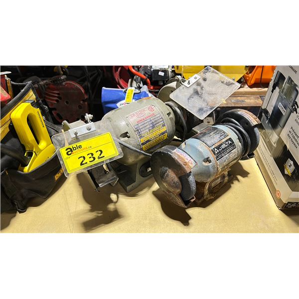 BRICO LR 51308 BENCH GRINDER & DELTA 23-580C BENCH GRINDER