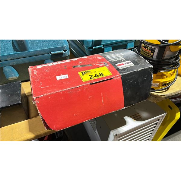 HILTI HDM 500 MANUAL ANCHOR ADHESIVE DISPENSER WITH ASSORTED EXTRA PARTS