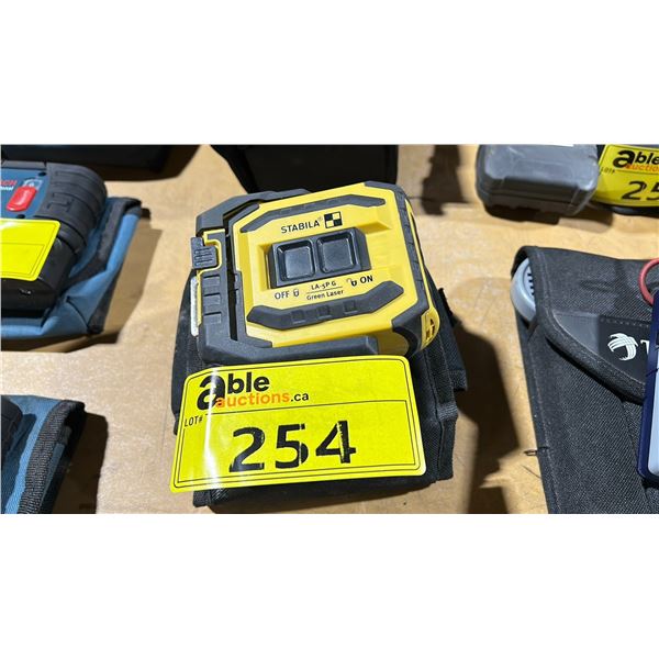 STABILA LA-5P G DOT GREENBEAM 5 POINT LASER WITH SOFT TRANSPORT POUCH