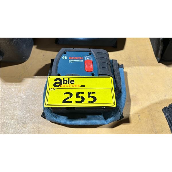 BOSCH PROFESSIONAL GPL 3 THREE-POINT SELF-LEVELING ALIGNMENT LASER WITH SOFT TRANSPORT POUCH