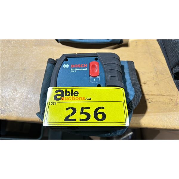 BOSCH PROFESSIONAL GPL 3 THREE-POINT SELF-LEVELING ALIGNMENT LASER WITH SOFT TRANSPORT POUCH
