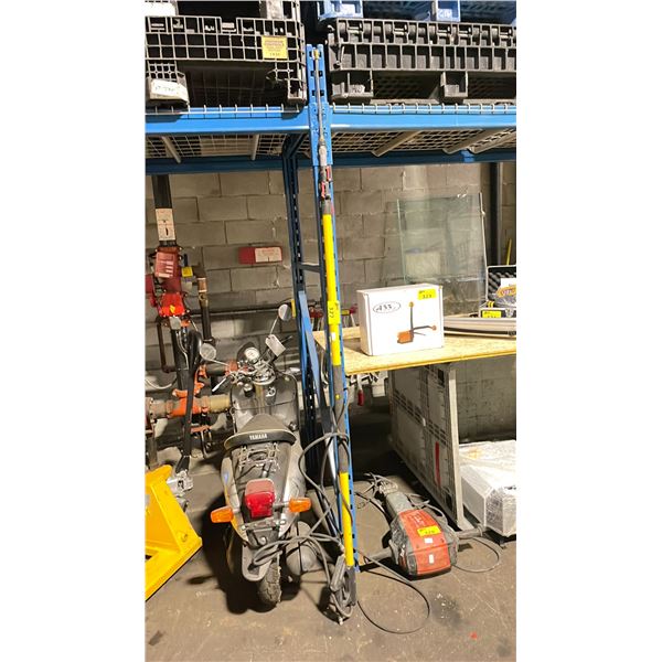 YELLOW INDUSTRIAL TELESCOPING PRESSURE WASHER HIGH REACH WAND WITH HOSE