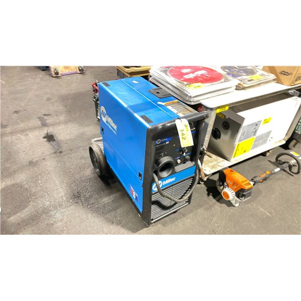MILLER - MILLERMATIC 251 MOBILE INDUSTRIAL WIRE FEED WELDER WITH GROUND CABLE, STINGER, & HOSES