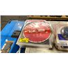Image 1 : STACK OF ASSORTED SIZED INDUSTRIAL DIAMOND BLADES / SAW BLADES
