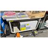 Image 1 : 2 TIER ALUMINUM 24"W X 48"D X 29 1/2"H INDUSTRIAL MOBILE PRODUCT CART *CONTENTS NOT INCLUDED*