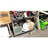 Image 1 : BLUE METAL 2 TIER 24"W X 36"D X 34 1/2"H INDUSTRIAL MOBILE PRODUCT CART WITH ASSORTED CASTERS &