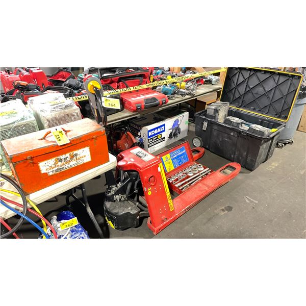 BIGSKU ELECTRIC EPT-20L RED 4400LBS CAPACITY 48V ELECTRIC PALLET MOVER *NO KEYS NEEDED, NO CHARGER,
