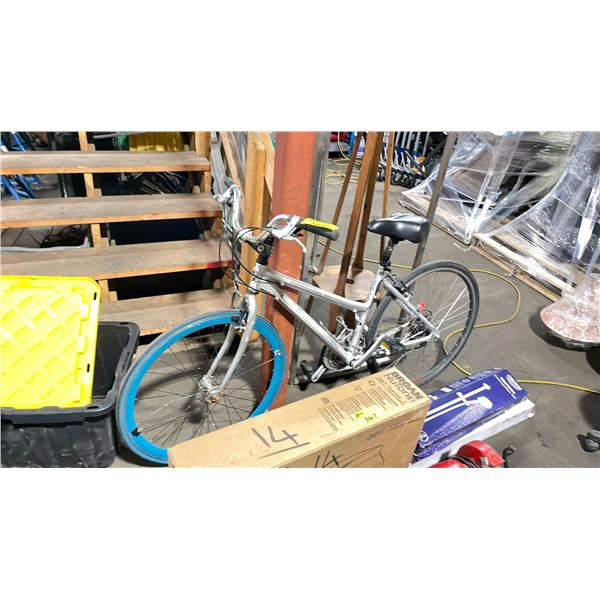 MARIN LARKSPUR SILVER 27 SPEED 15" FRAME ROAD BIKE