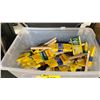 Image 2 : 2 BINS OF ASSORTED SIZED PURDY NEW PAINT BRUSHES & ASSORTED PAINTING TOOLS *BINS INCLUDED*