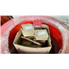 Image 3 : ROLL OF OXYPEX 1/2" INDUSTRIAL AIR BARRIER HOSE, BOX & 3 PAILS OF ASSORTED PLUMBING HARDWARE /