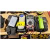Image 1 : GREENLEE CABLE CHECK TRANSMITTERS IN SOFT TRANSPORT CASE, MASTERCRAFT 52-0052-2 ELECTRICAL TESTER,