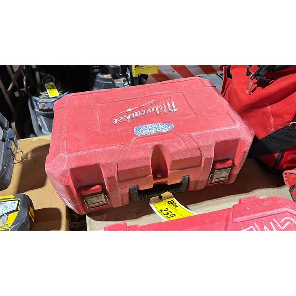MILWAUKEE M12 CORDLESS PORTABLE BAND SAW WITH BATTERY & CHARGER IN HARD TRANSPORT CASE