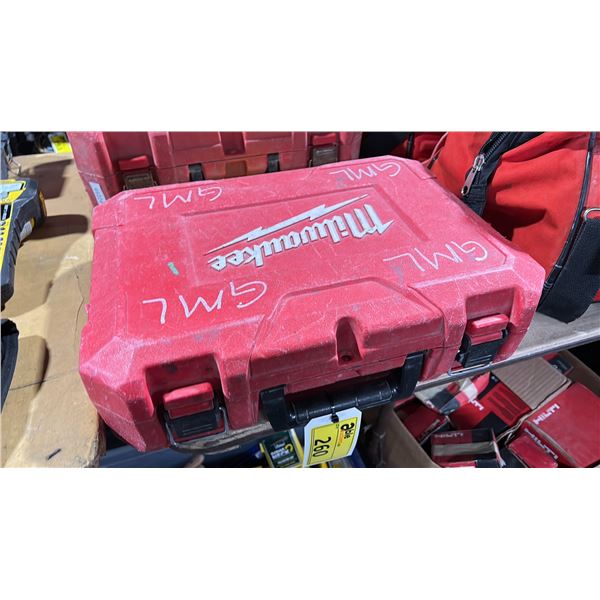 MILWAUKEE M12 CORDLESS PORTABLE PIPE REAMER WITH BATTERY IN HARD TRANSPORT CASE *NO CHARGER*