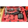 Image 2 : MILWAUKEE M12 CORDLESS PORTABLE PIPE REAMER WITH BATTERY IN HARD TRANSPORT CASE *NO CHARGER*