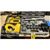 Image 1 : HILMOR PORTABLE COMPACT HAND PIPE BENDER KIT IN HARD TRANSPORT CASE, ELECTRIC YELLOW STAPLE GUN IN