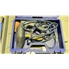 Image 1 : BLUE INDUSTRIAL FLOORING CLEATS GUN WITH HAMMER IN HARD TRANSPORT CASE & DUO-FAST INDUSTRIAL