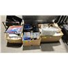 Image 1 : 3 BOXES OF ASSORTED TAYMOR PROFESSIONAL LOCK SETS, EXIT SIGN, HEAT SHIELD, & PLUMBING HARDWARE